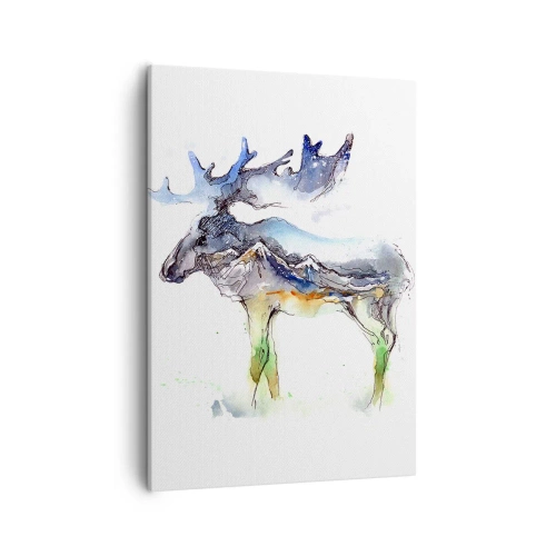 Canvastavla - Bild på duk - Vintersagans figur - 50x70 cm
