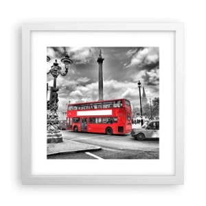 Affisch i vit ram - Stadens riktiga blodomlopp - 30x30 cm