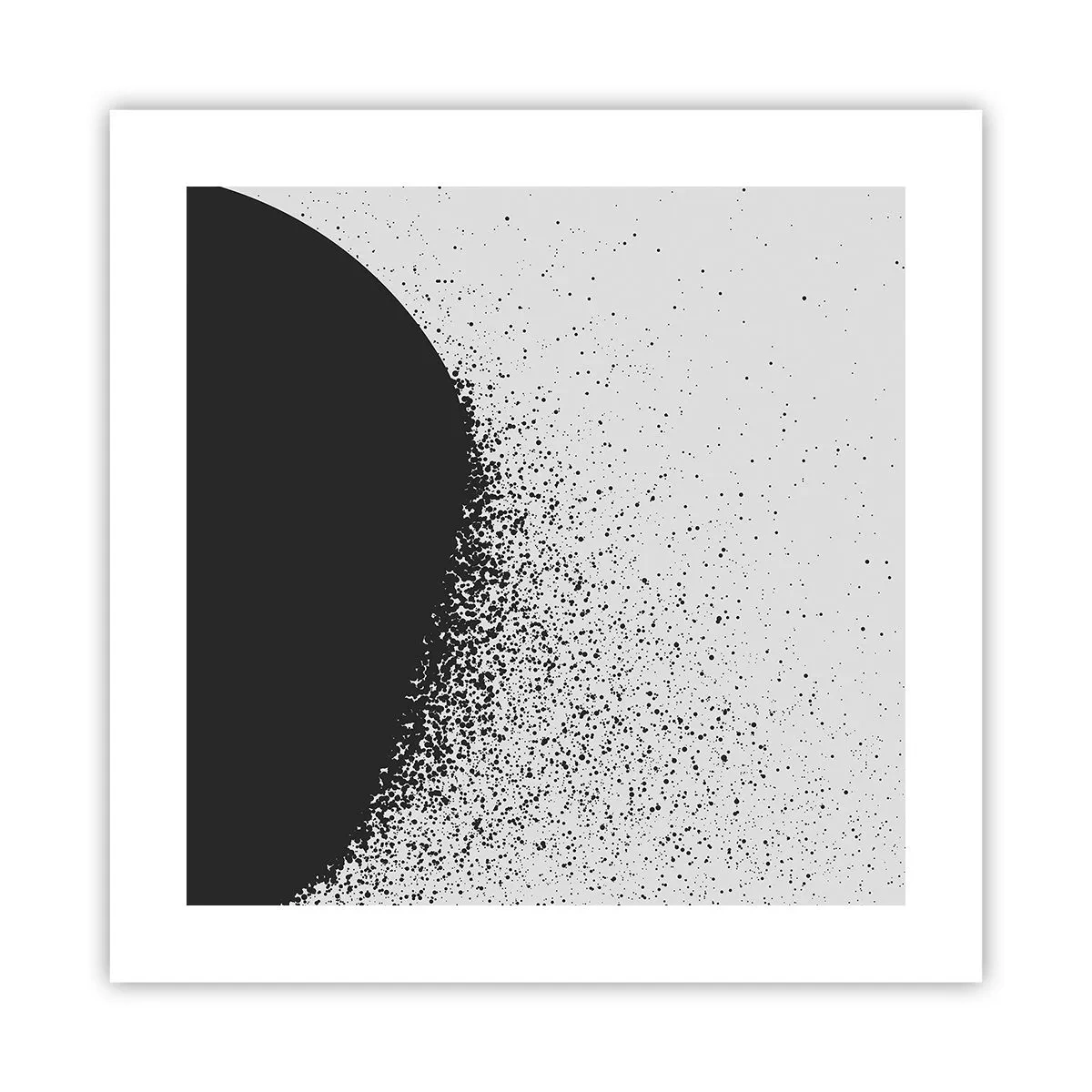 Affisch - Partiklarnas rörelse - 40x40 cm