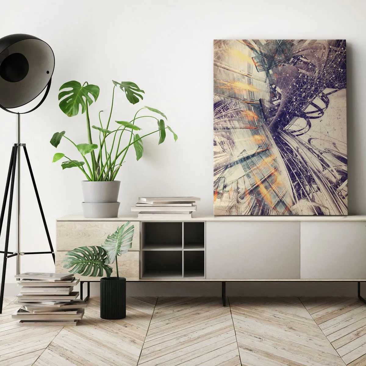 Canvastavla - Bild på duk - Med hög fart - 80x120 cm