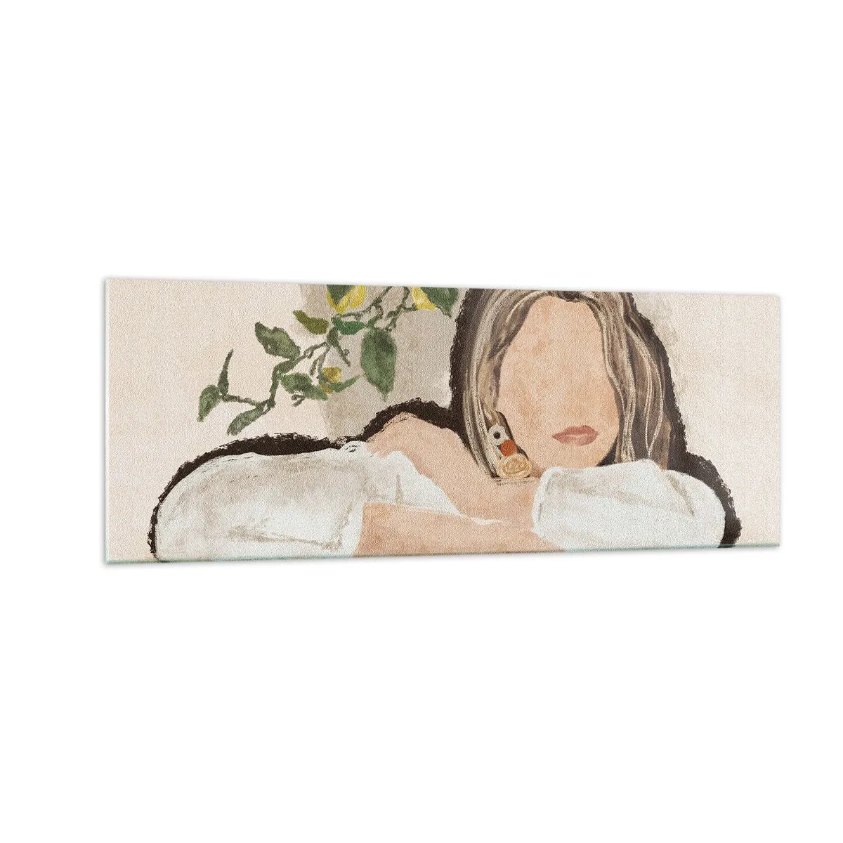 Glastavla - Bild på glas - Sydlig skönhet - 140x50 cm