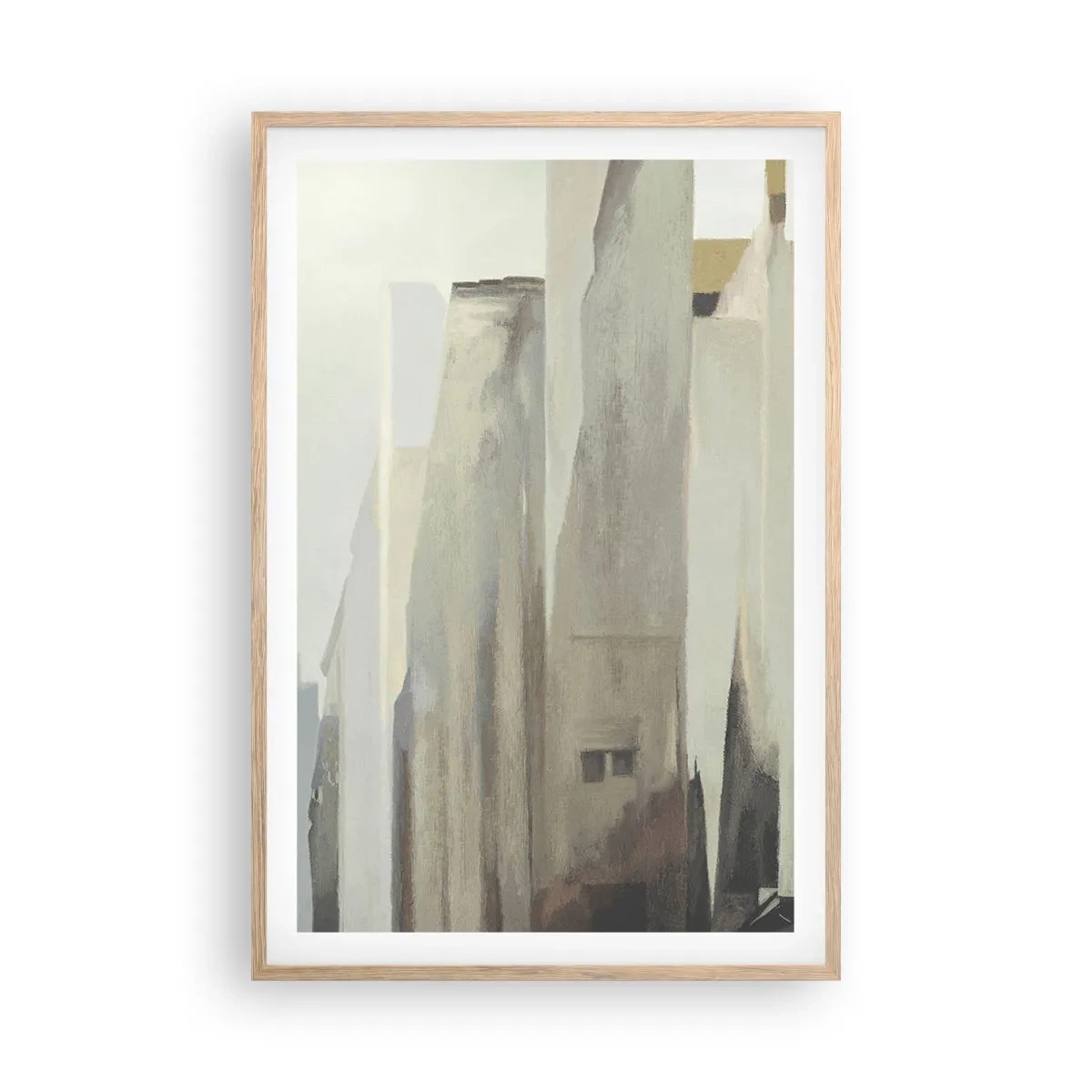 Affisch i ram av ljusek - En dröm om staden - 61x91 cm