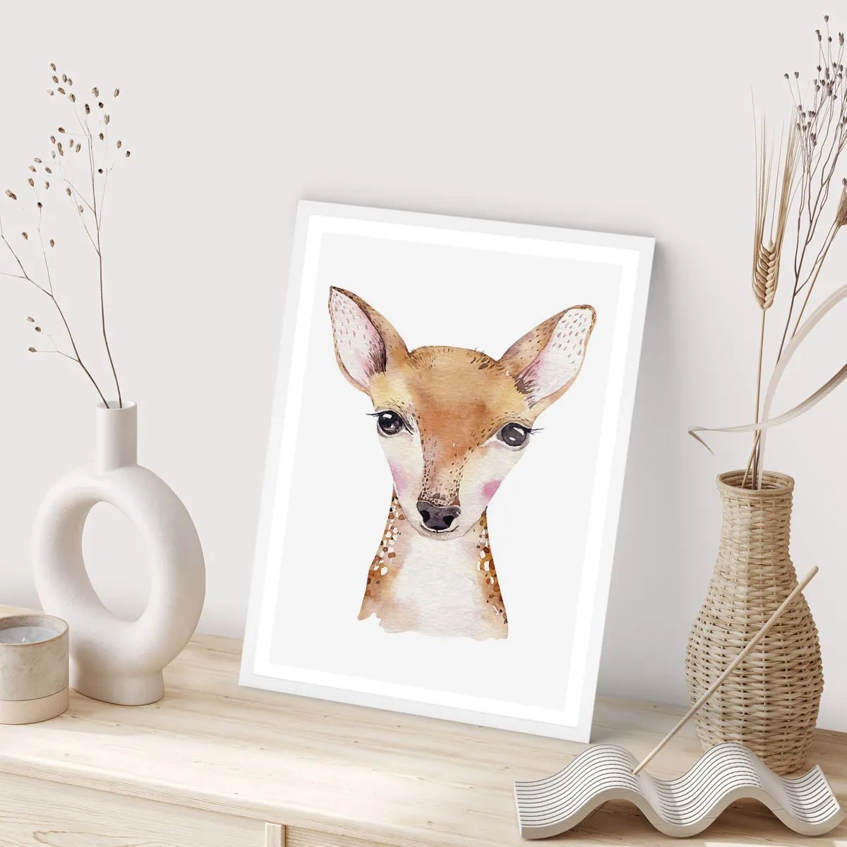 Affisch i vit ram - Oskuldens natur - 30x40 cm