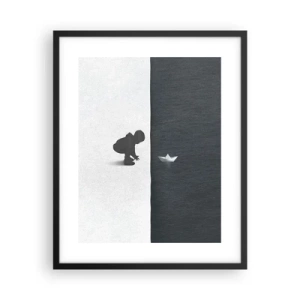 Affisch i svart ram - En stor expedition - 40x50 cm