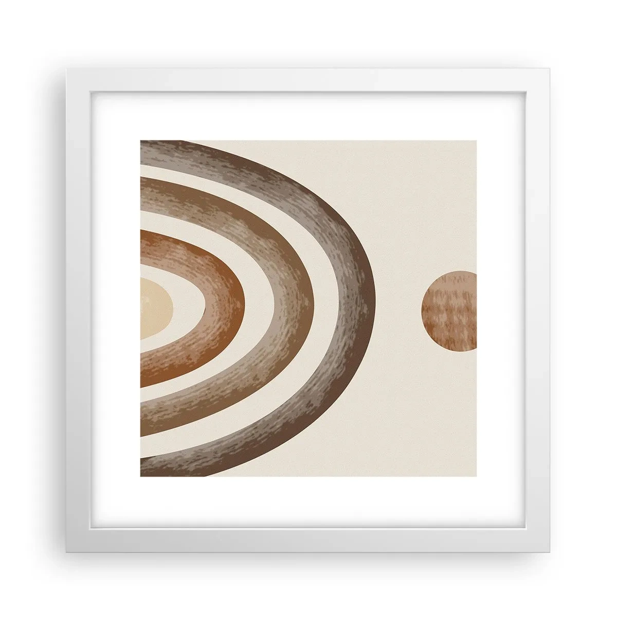 Affisch i vit ram - I den avlägsna galaxen - 30x30 cm