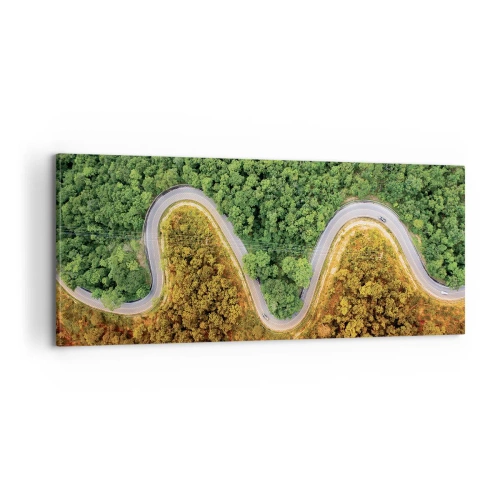 Canvastavla - Bild på duk - Gränser och genombrott - 100x40 cm