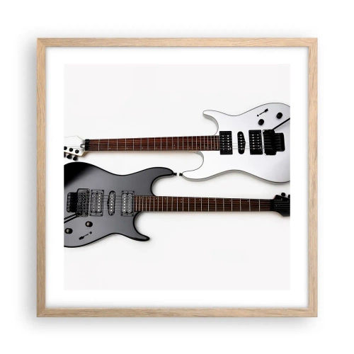 Affisch i ram av ljusek - Formens harmoni - 50x50 cm