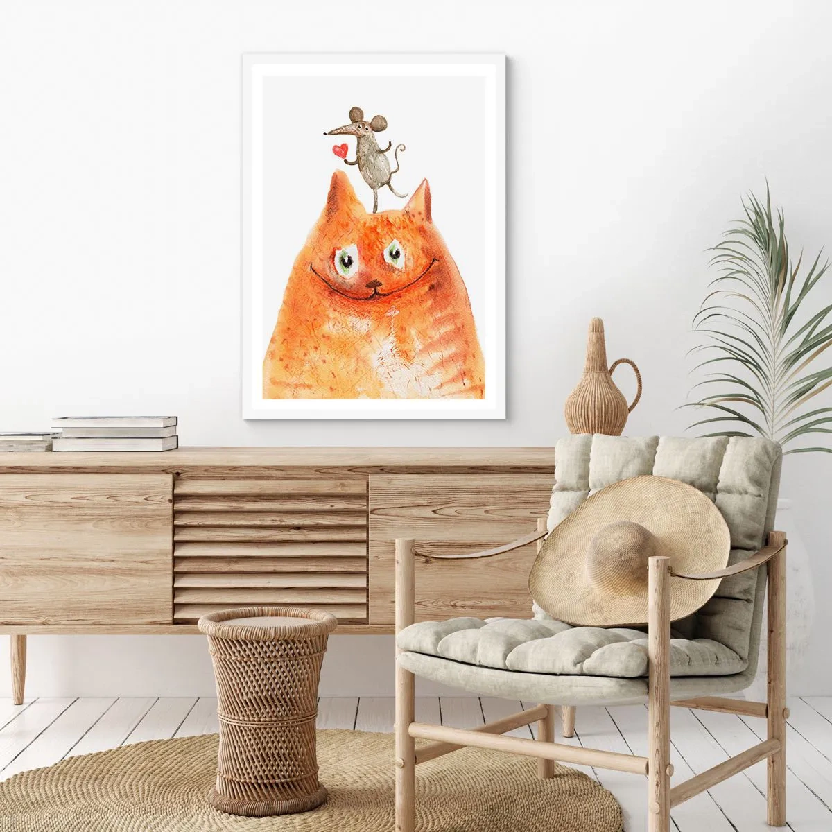 Affisch i vit ram - Kärlekens paradoxer - 70x100 cm
