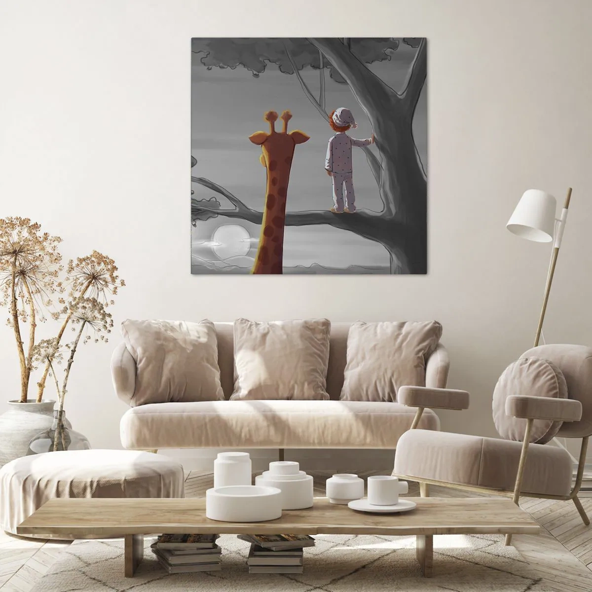 Canvastavla - Bild på duk - Det händer på riktigt - 70x70 cm