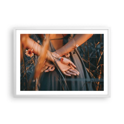 Affisch i vit ram - Bunden till naturen - 70x50 cm