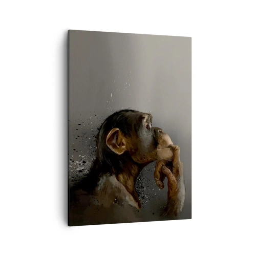 Canvastavla - Bild på duk - Säkert en tänkare - 50x70 cm