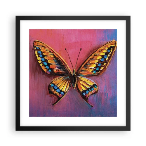 Affisch i svart ram - Naturens klenoder - 40x40 cm