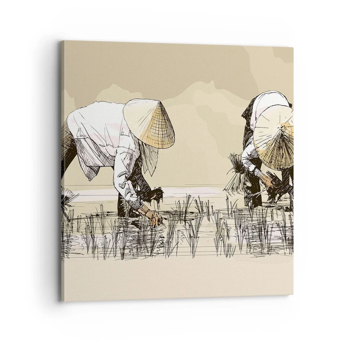 Canvastavla - Bild på duk - Lyckad skörd - 70x70 cm