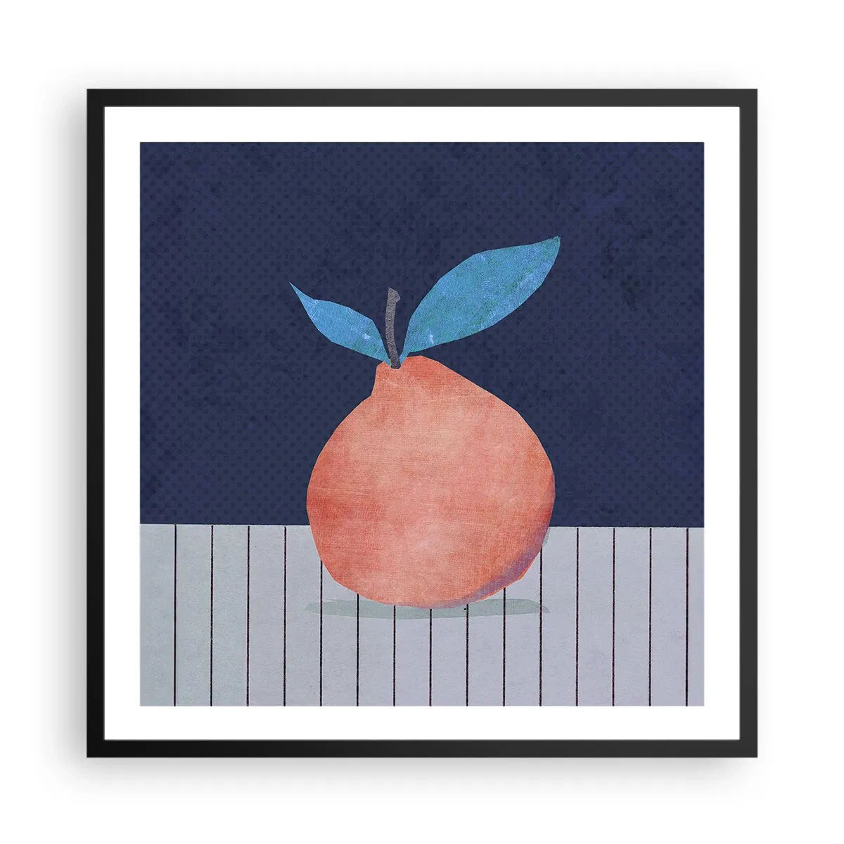 Affisch i svart ram - Konvexitet och planhet - 60x60 cm