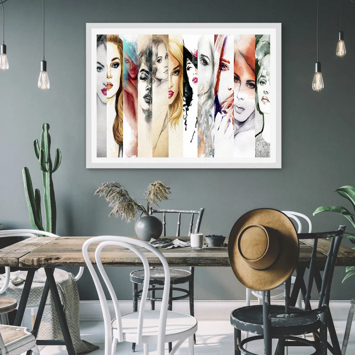 Affisch i vit ram - Det är alltid DU - 100x70 cm