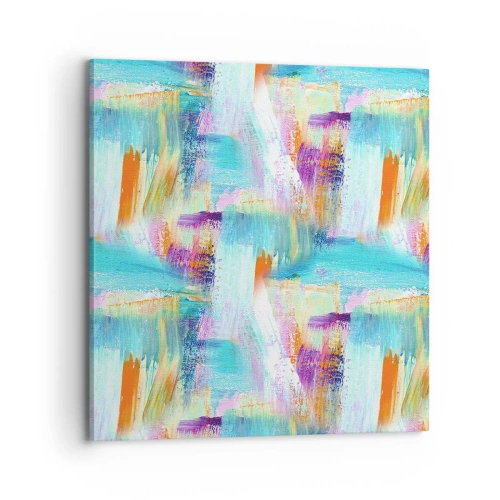 Canvastavla - Bild på duk - Glatt klotter - 70x70 cm