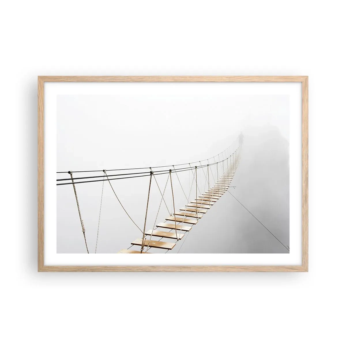 Affisch i ram av ljusek - Vart leder den dig? - 70x50 cm