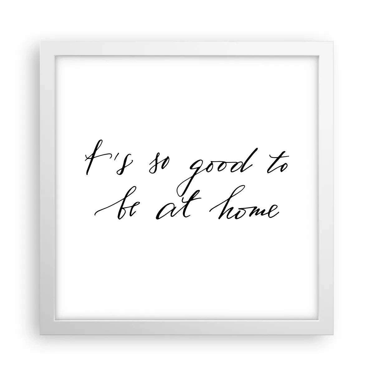 Affisch i vit ram - Hela sanningen - 30x30 cm