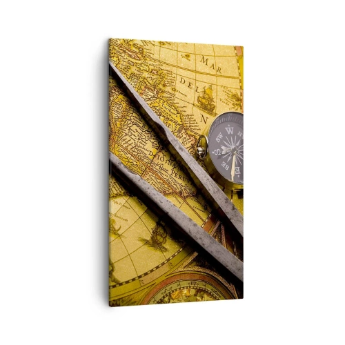 Canvastavla - Bild på duk - Var är skatterna? - 45x80 cm