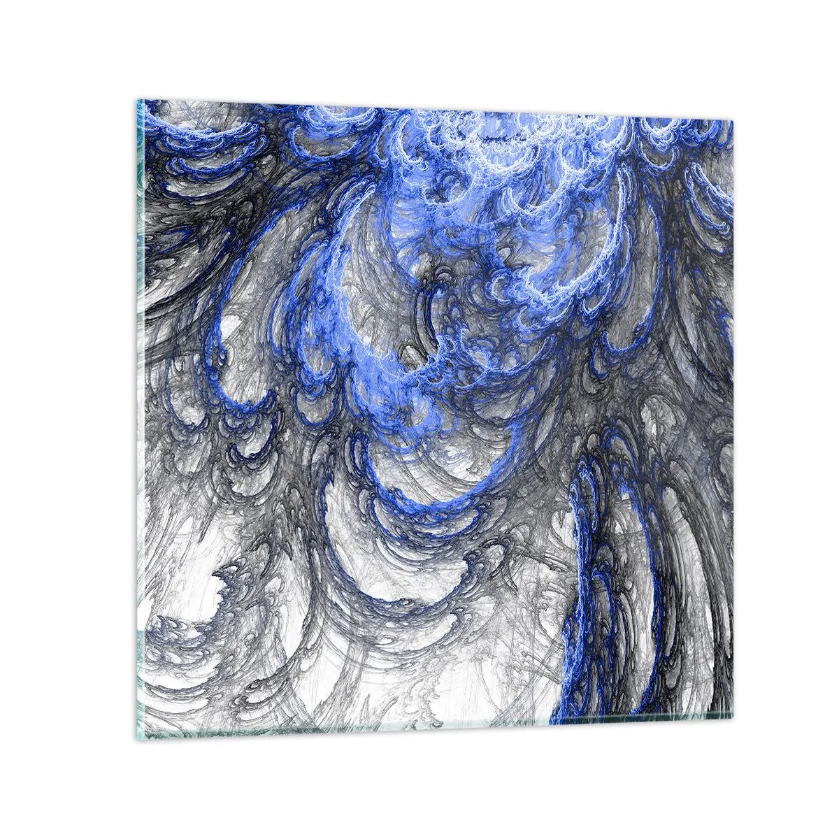 Glastavla - Bild på glas - Vågens födsel - 30x30 cm