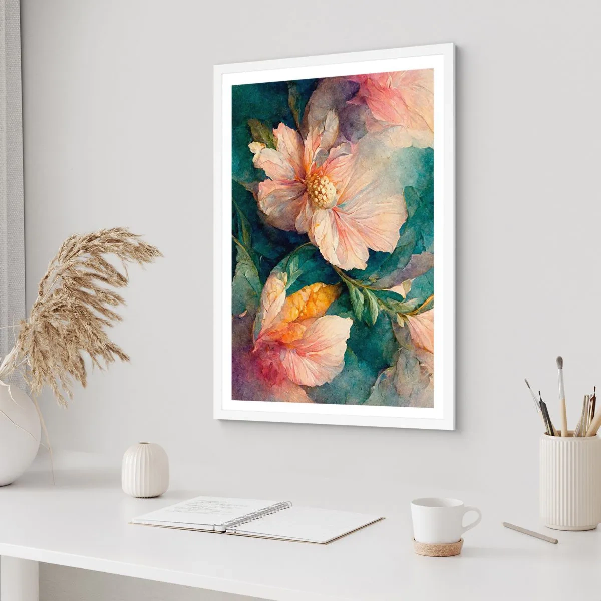 Affisch i vit ram - Bara subtilitet - 70x100 cm