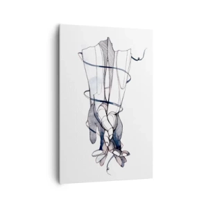 Canvastavla - Bild på duk - Smekningens studie - 80x120 cm