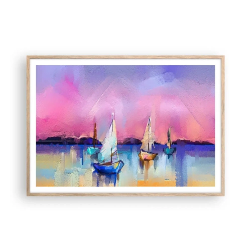 Affisch i ram av ljusek - Riktning: öppet vatten - 100x70 cm