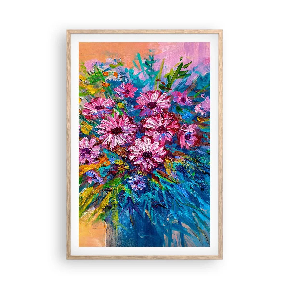 Affisch i ram av ljusek - Livets energi - 61x91 cm