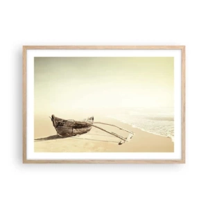 Affisch i ram av ljusek - Minne från sydliga hav - 70x50 cm
