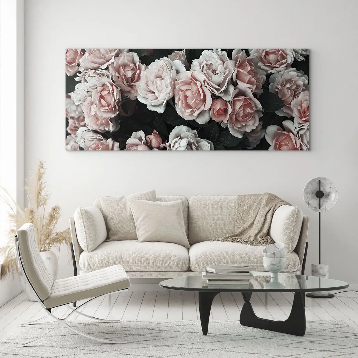 Glastavla - Bild på glas - Rosansamble - 120x50 cm