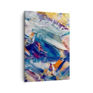 Canvastavla - Bild på duk - Färgkaos - 50x70 cm