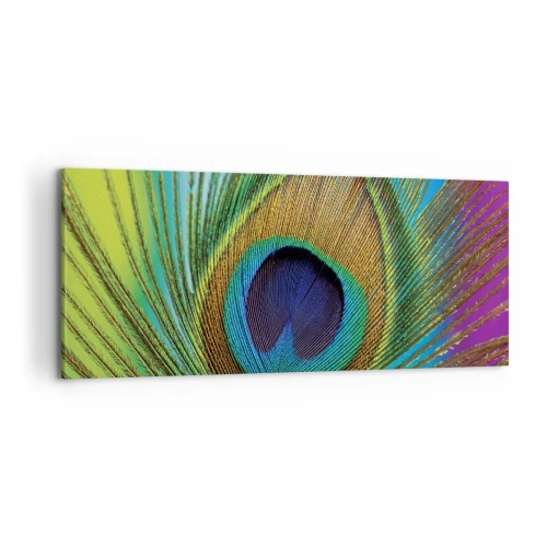 Canvastavla - Bild på duk - Öga mot öga - 100x40 cm