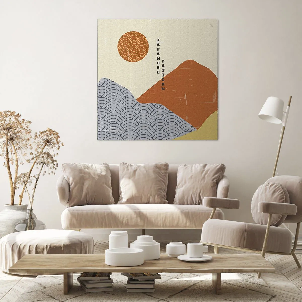 Canvastavla - Bild på duk - I den japanska andan - 50x50 cm