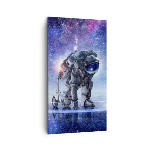 Canvastavla - Bild på duk - Stjärnig himmel över mig - 45x80 cm