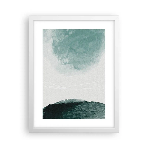 Affisch i vit ram - Ett möte med dimma - 30x40 cm