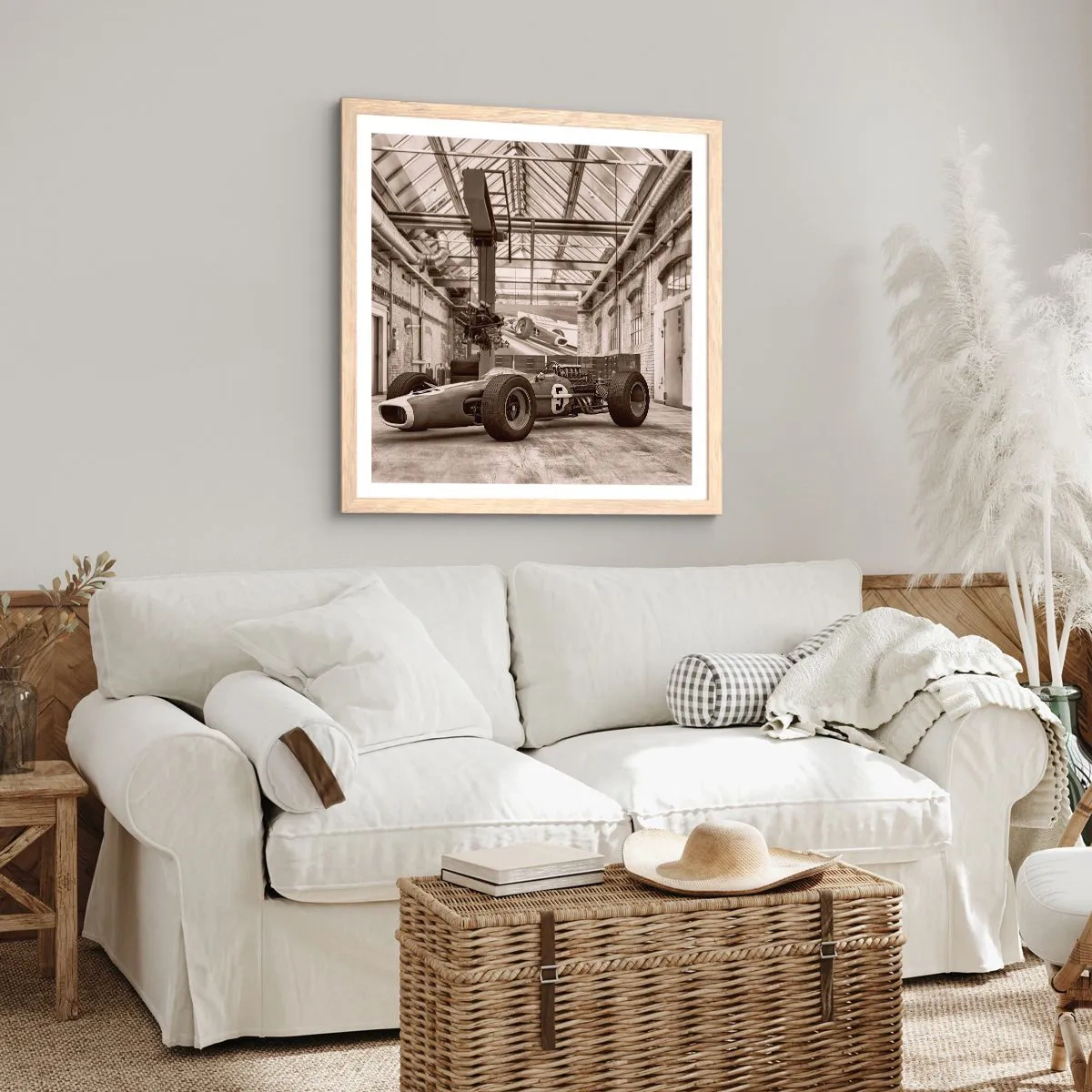 Affisch i ram av ljusek - Segrarens vila - 40x40 cm