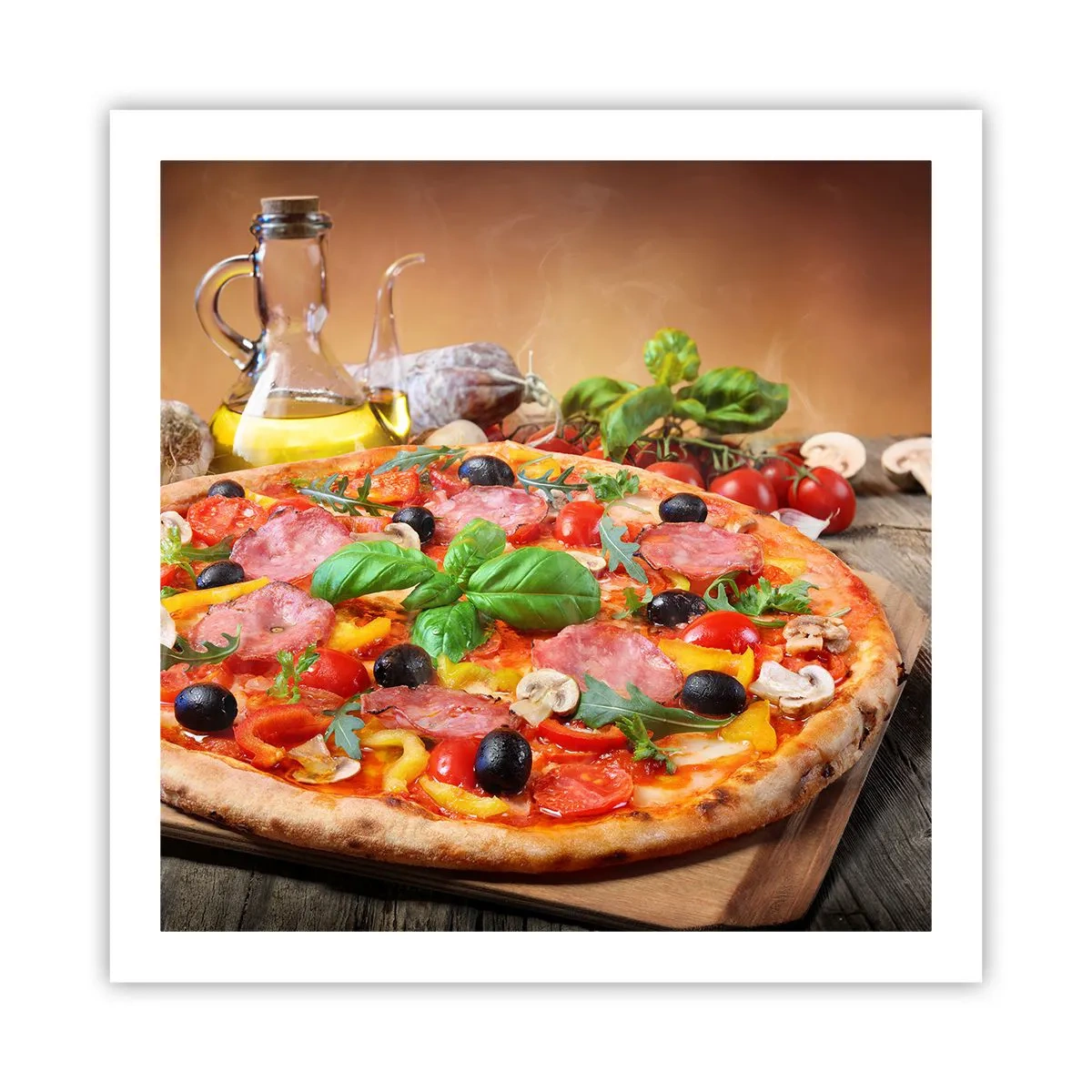 Affisch - Med riktig italiensk smak - 60x60 cm