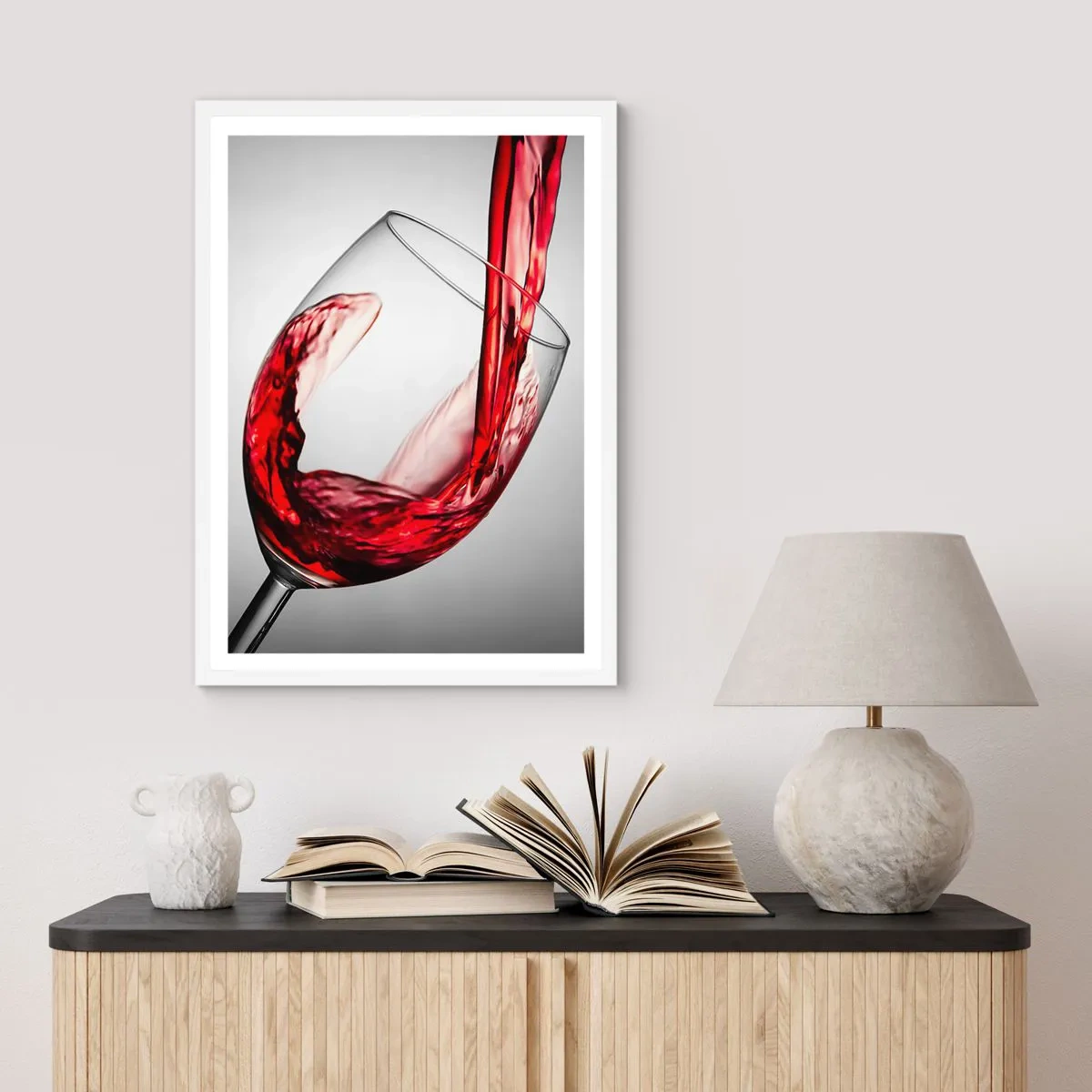 Affisch i vit ram - Färg - rörelse - ljud - 50x70 cm