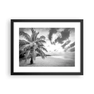 Affisch i svart ram - När du längtar efter ensamheten... - 40x30 cm