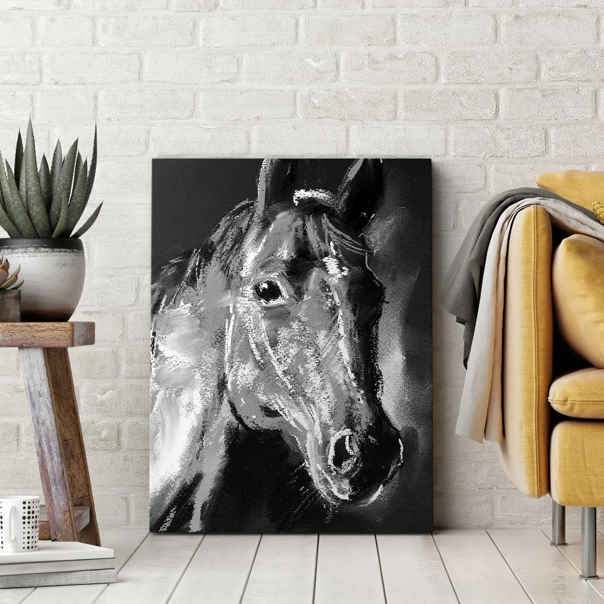 Canvastavla - Bild på duk - Ädelskälens glitter - 45x80 cm