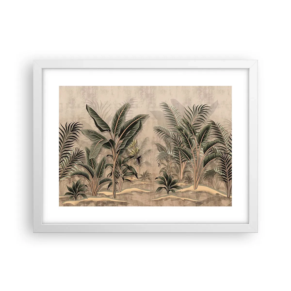 Affisch i vit ram - Bild i kolonial stil - 40x30 cm