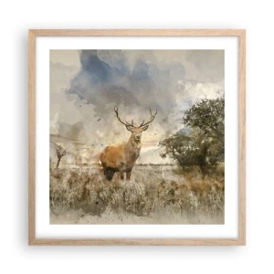 Affisch i ram av ljusek - Värdighet - styrka - dignitet - 50x50 cm