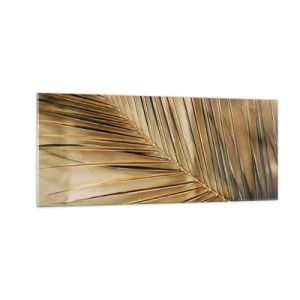 Glastavla - Bild på glas - Naturlig pelargång - 100x40 cm