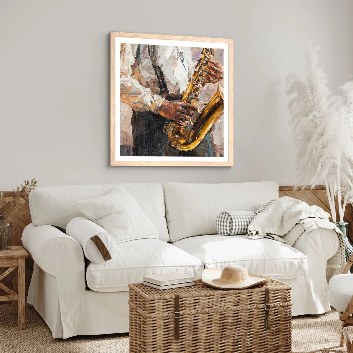 Affisch i ram av ljusek - Dags för solo - 60x60 cm