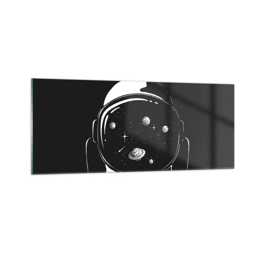 Glastavla - Bild på glas - Fin utsikt - 100x40 cm