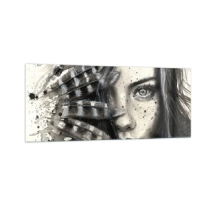 Glastavla - Bild på glas - Vild skönhet - 100x40 cm