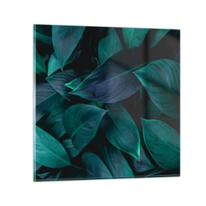 Glastavla - Bild på glas - Grönskan själv - 50x50 cm