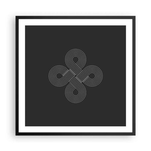 Affisch i svart ram - I keltisk anda - 60x60 cm