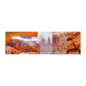 Provbit av fototapet Premium Canvas - Skapat av naturen - Landskap, Arizona nationalpark, Grand Canyon - 100x30 cm