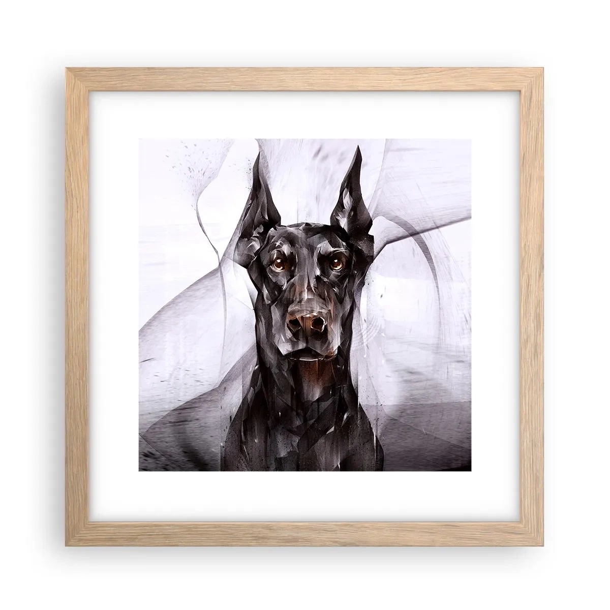 Affisch i ram av ljusek - Rasren - 30x30 cm